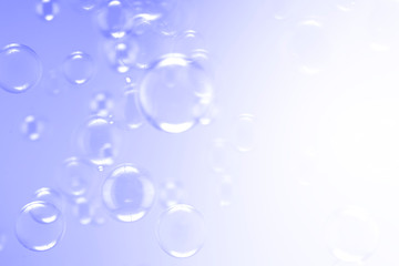 Beautiful colorful purple soap bubbles background
