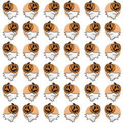 The Amazing of Colorful Ghost Pumpkins , Pattern Wallpaper 