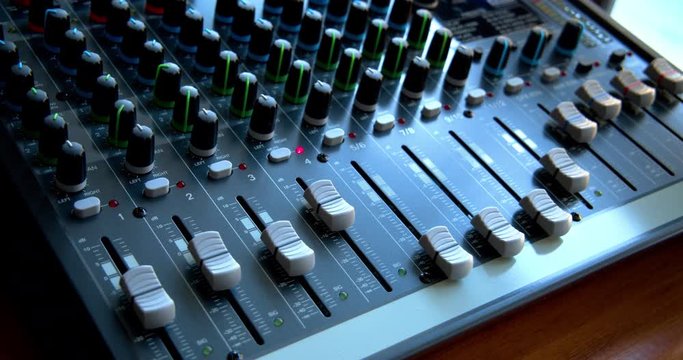 Rising the sound volume with the faders