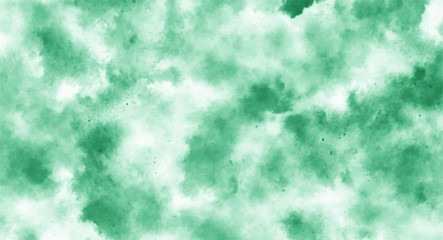 Green watercolor background for your design, watercolor background concept, vector.