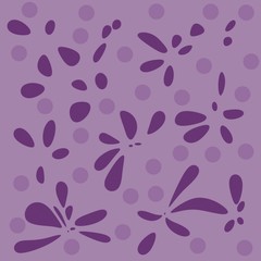 Purple Floral Seamless Pattern 