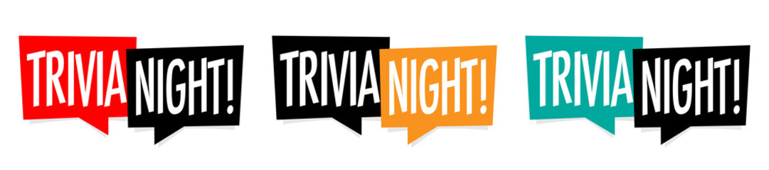 Obraz premium Trivia night 