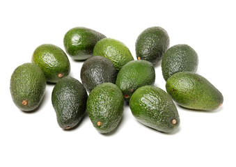 Avocado on a white background