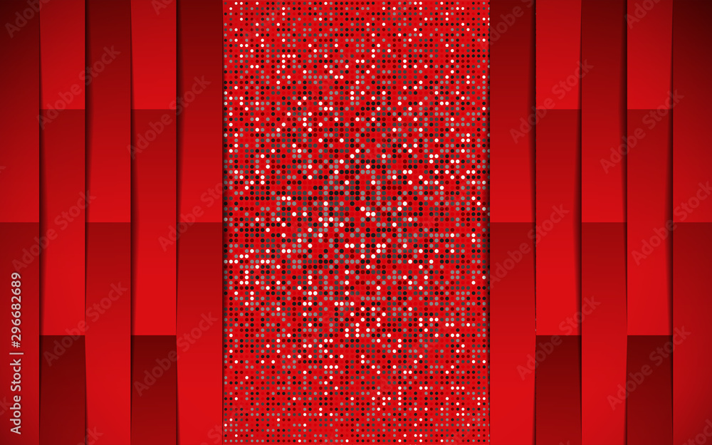 Poster luxury overlapping paper shapes background a combination with light glitters element decoration. mod