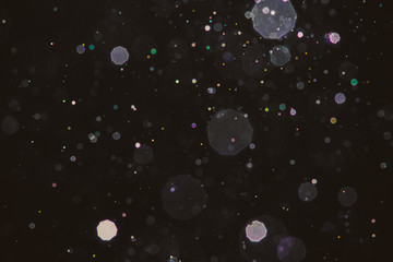Obraz na płótnie Canvas Abstract black blur bokeh circles