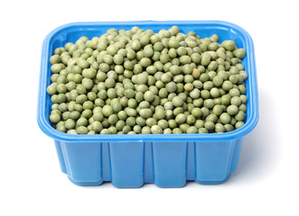 soya beans on white background 