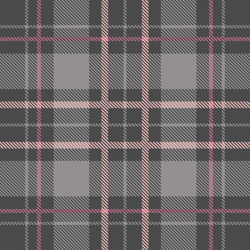 Beautiful checkered grey plaid pattern vector