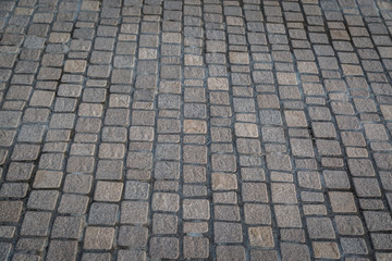 Cobblestone pavement texture