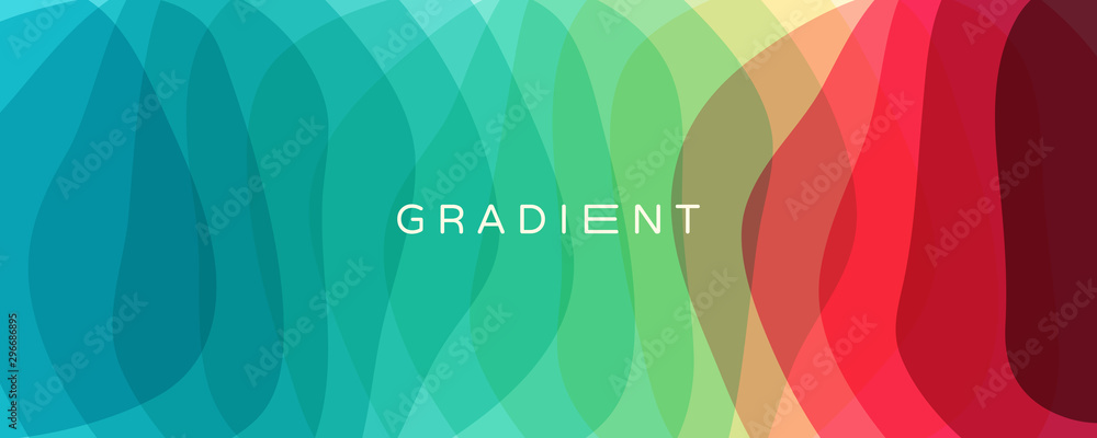 Wall mural abstract wavy background with dynamic effect