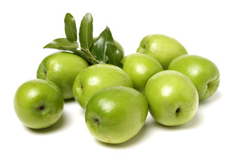 Fresh juicy jujube isolated on white background