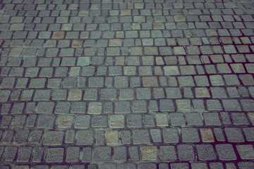 Fototapeta premium Cobblestone pavement texture