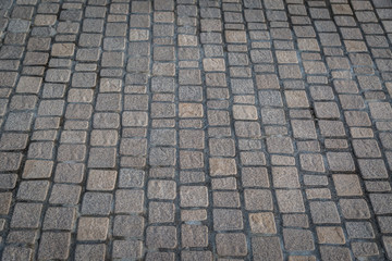 Cobblestone pavement texture