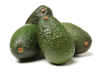 Avocado on a white background