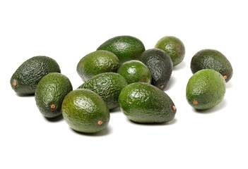 Avocado on a white background