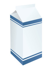 Vector illustration of a carton of milk
