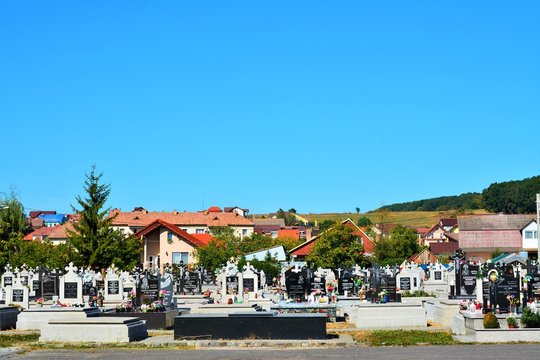 a cemetery in the city Reghin Romania