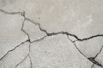 Obraz premium コンクリートのひび割れ