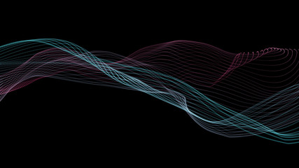Lines Background. Abstract line. Striped pattern, Curve neon element. Dynamic backdrop. Presentation cover.