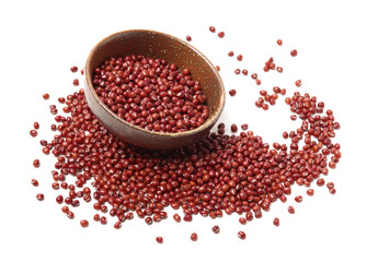 red beans isolated on white background