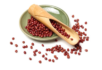 red beans isolated on white background