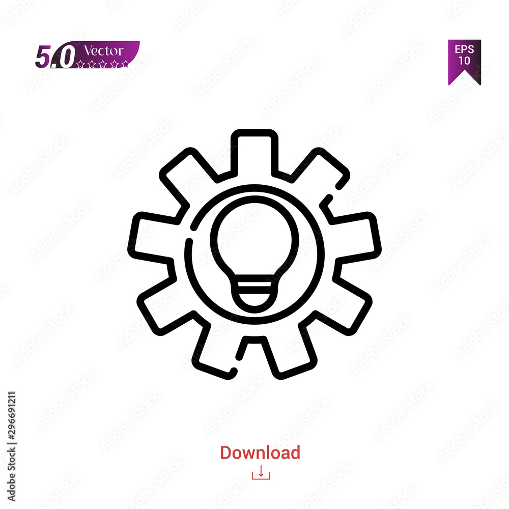 Poster outline solution icon. solution icon vector isolated on white background. popular icons for 2019 yea