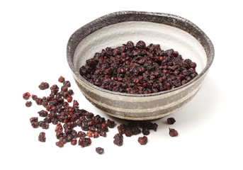 Schisandra on a white background