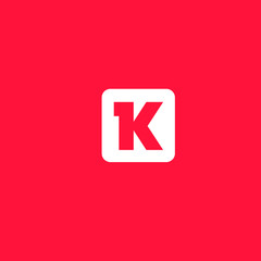 k letter icon logo vector