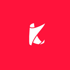 k letter icon logo vector