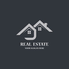 Real estate logo template vector icon