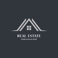 Real estate logo template vector icon
