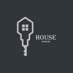 Real estate logo template vector icon