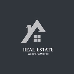 Real estate logo template vector icon