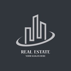 Real estate logo template vector icon