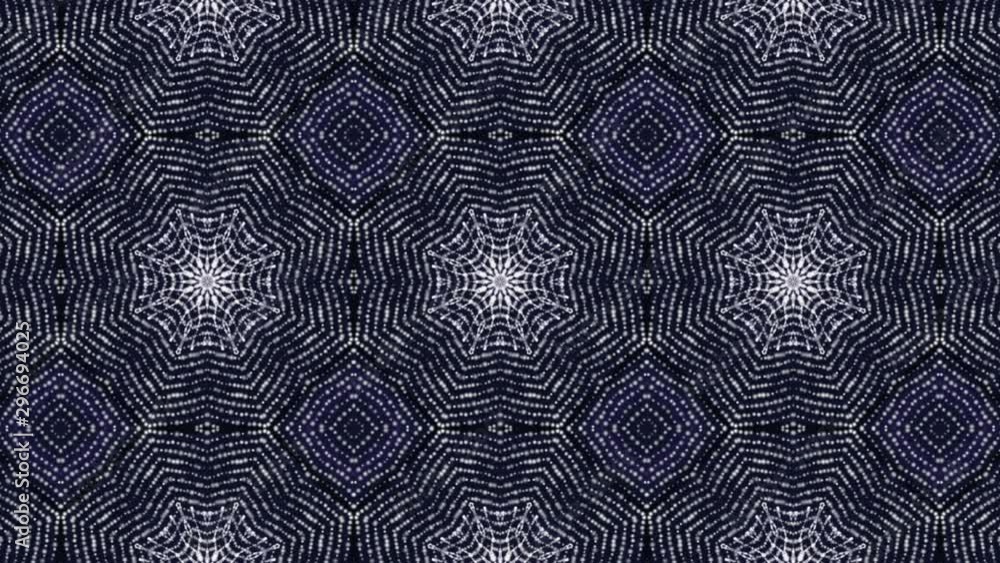 Aufkleber abstract animated background. kaleidoscope patterns. 3d render
