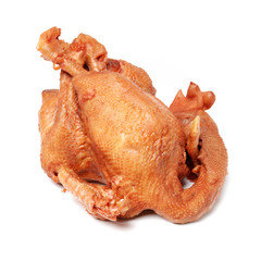 Roast Chicken on white background
