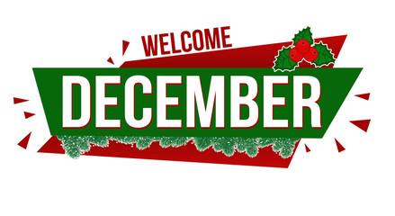 Welcome december banner design © Balint Radu