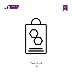 Outline merchandising icon vector isolated on white background. Popular icons for 2019 year. marketing. Graphic design, mobile application, logo, user interface. EPS 10 format vector