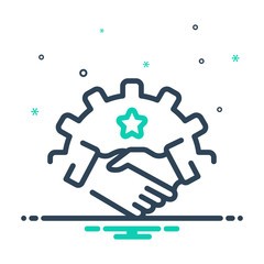 mix icon for partnership 