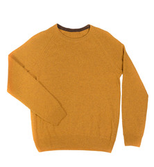 casual men's sweater on a white background