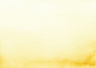 Watercolor light yellow ombre background texture