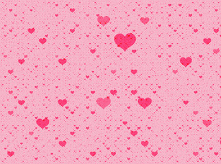 painted red hearts backgrounds