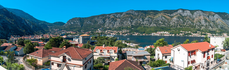 Fototapeta na wymiar Panoramic Landscape View of Kotor
