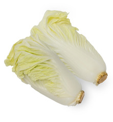 Fresh Chinese cabbage isolated on white background.
