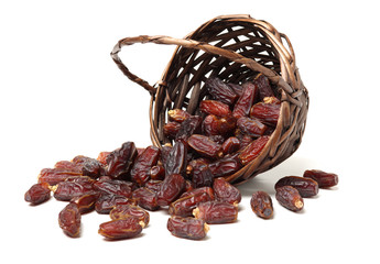 Dates on white background