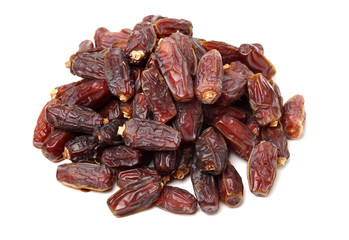Dates on white background