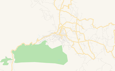 Printable street map of Padang Panjang, Indonesia