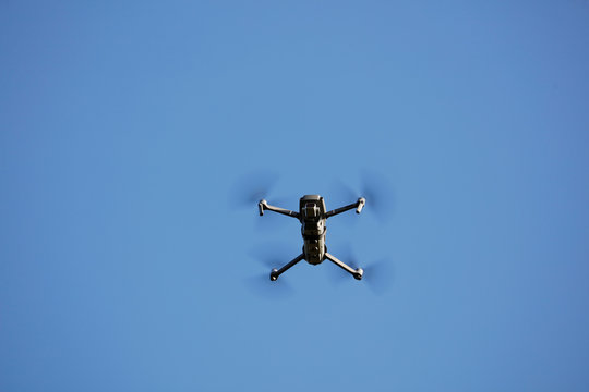 Drone in the blue sky