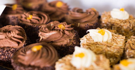 cakes with hazelnut cream