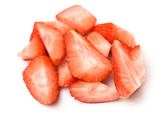 Strawberry on white background