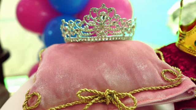 close view of a princess crown